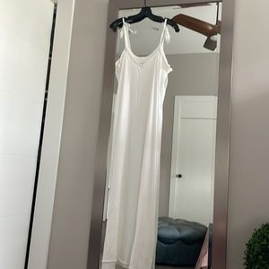 Zadig and Voltaire long tank dress, cotton, beachwear sleepwear White Large